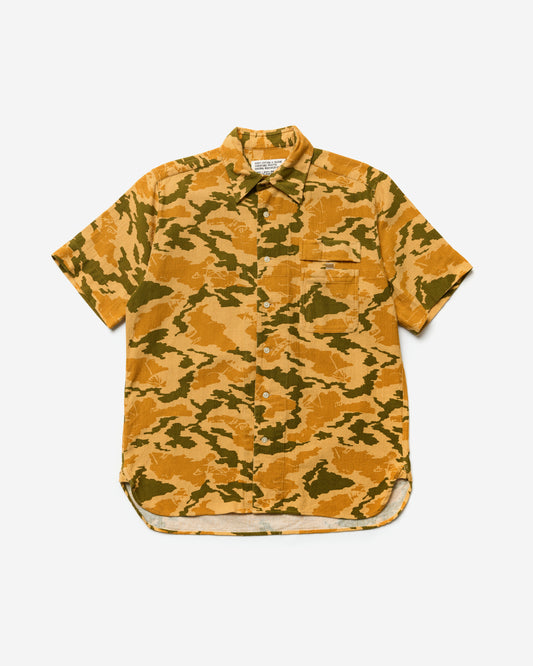 Short Sleeve Printed Camouflage Shirt