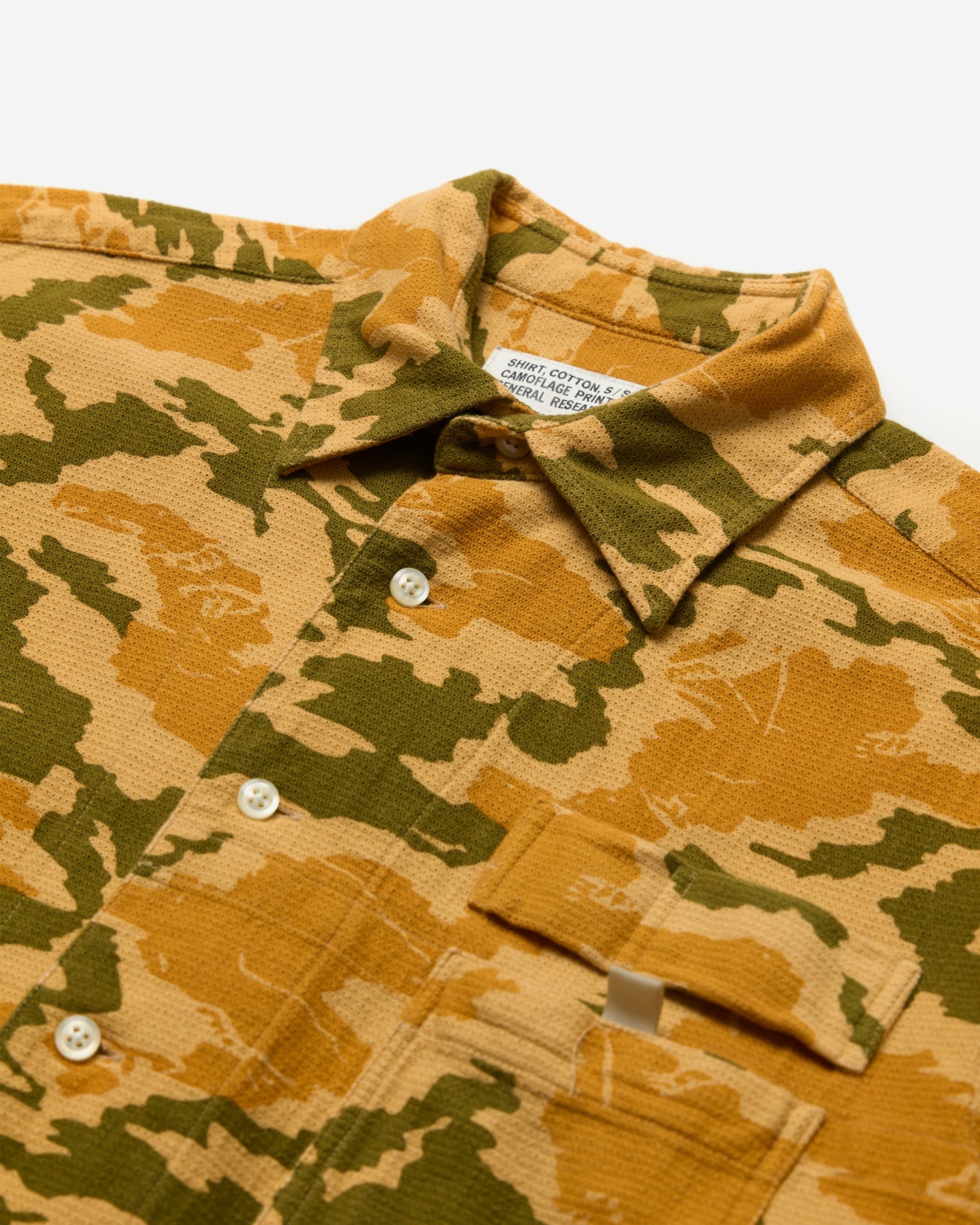 Short Sleeve Printed Camouflage Shirt