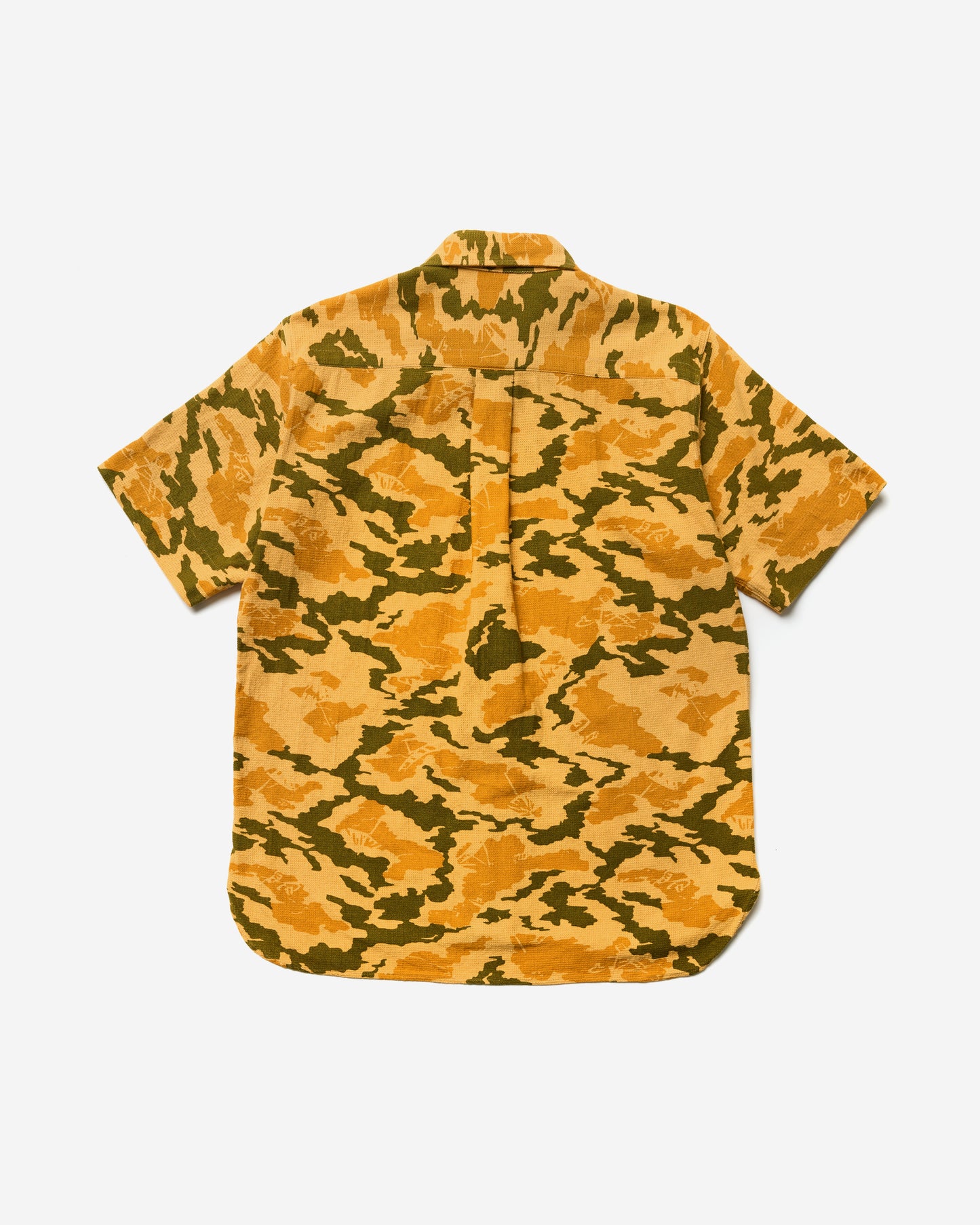 Short Sleeve Printed Camouflage Shirt