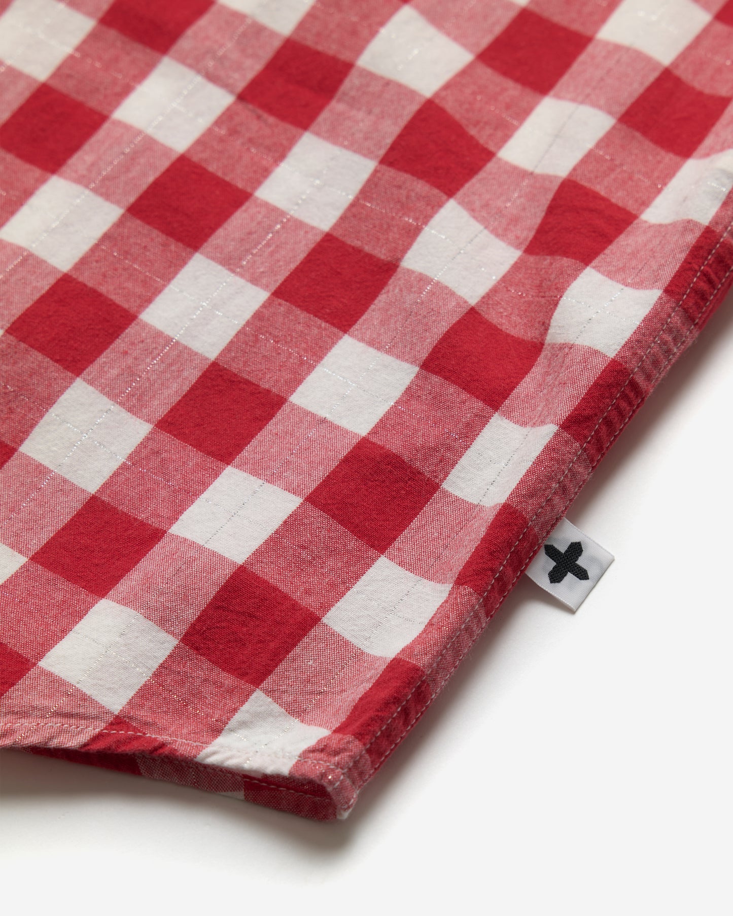 Checkered Western Short Sleeve Shirt - Medium