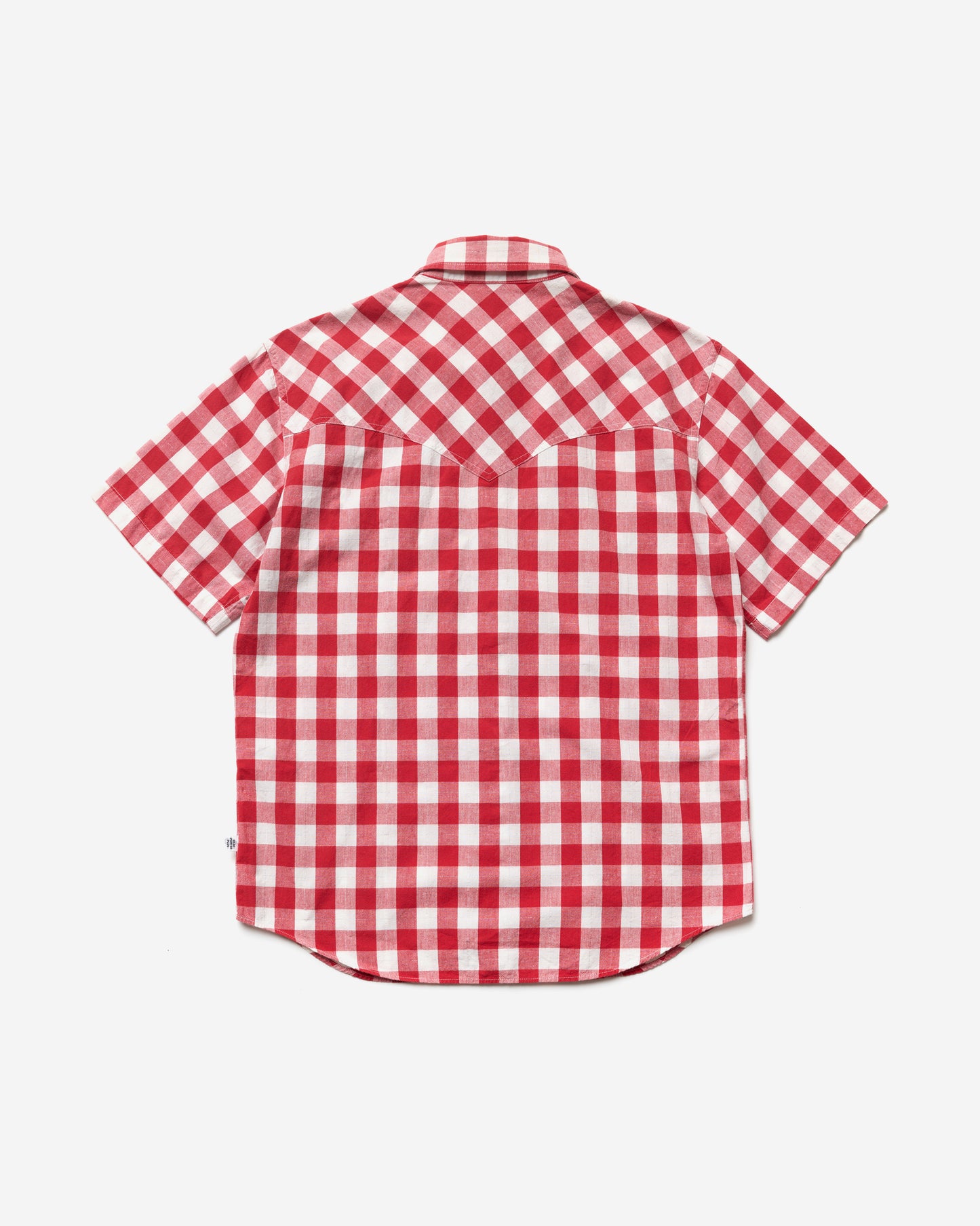 Checkered Western Short Sleeve Shirt - Medium