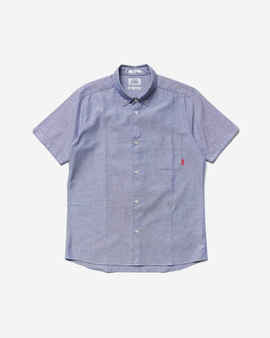 Thomas Mason Short Sleeve Oxford Shirt - Large