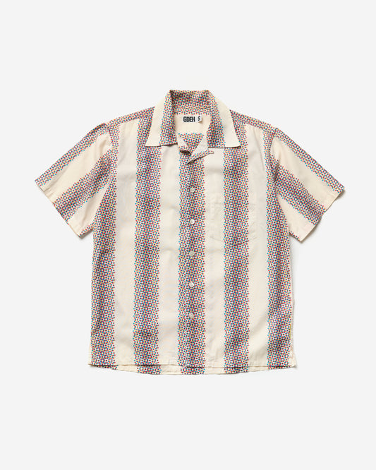 Dot Matrix Open Collar Shirt - Small