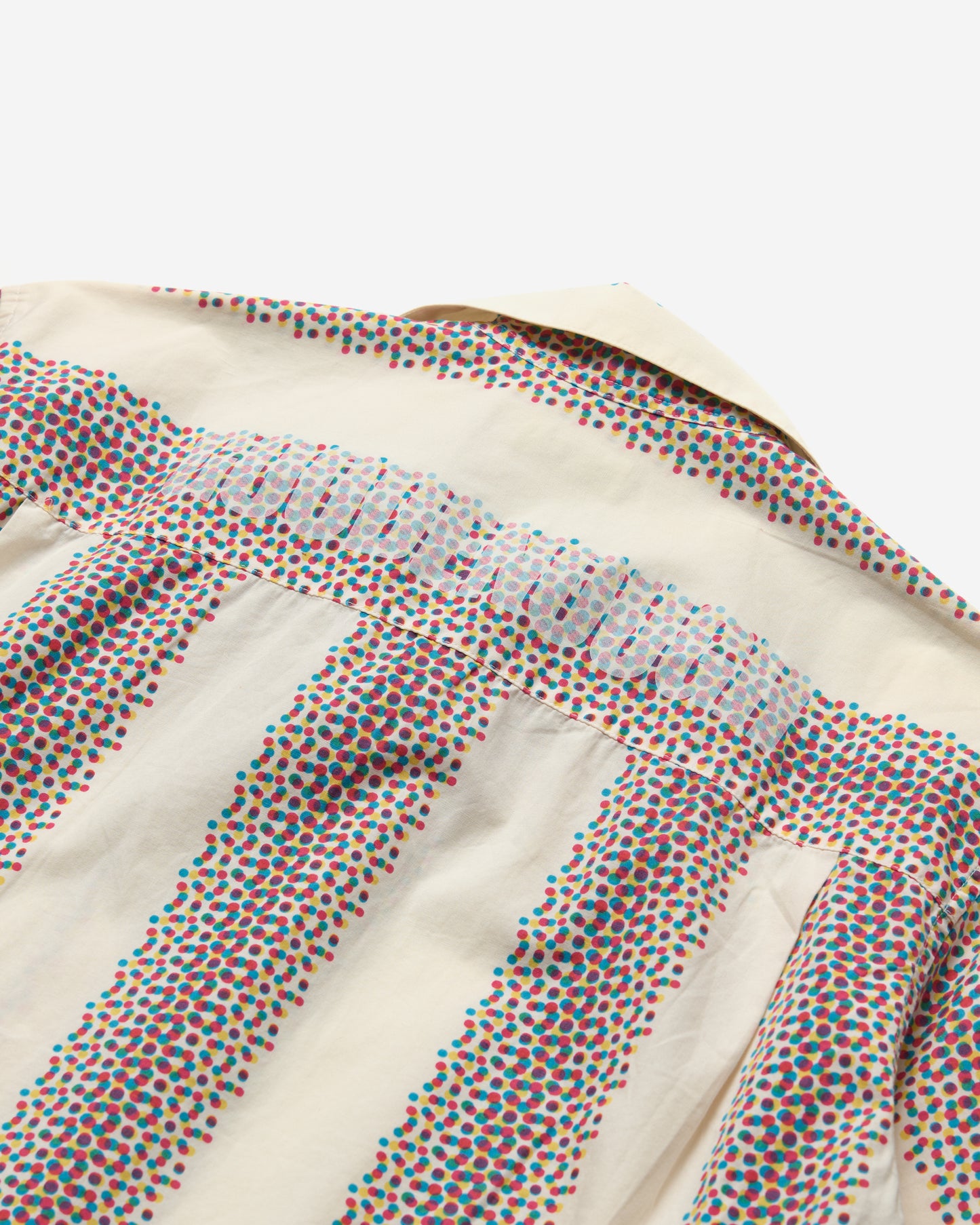 Dot Matrix Open Collar Shirt - Small