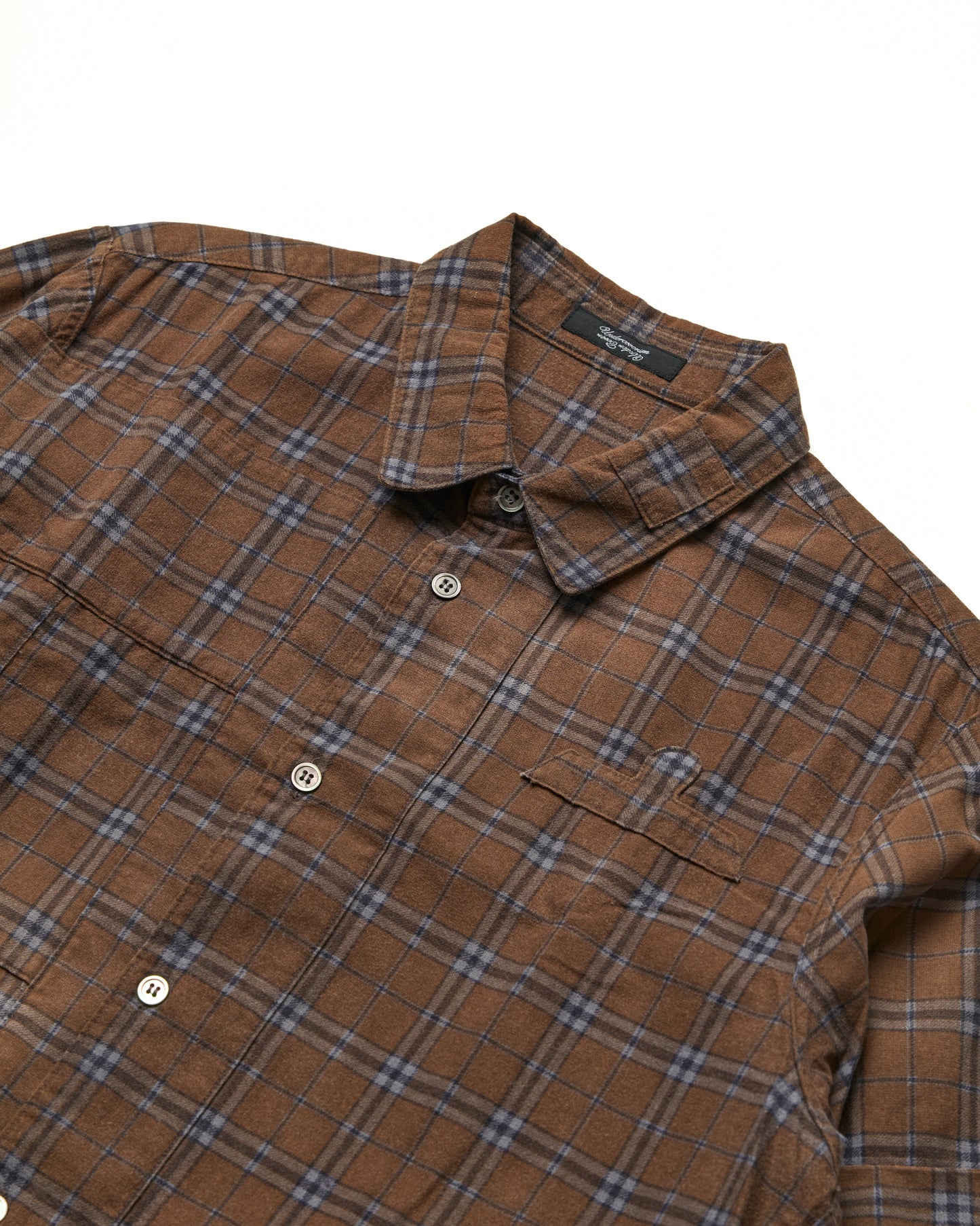 12aw Bleached Cut and Sew Shirt - Large