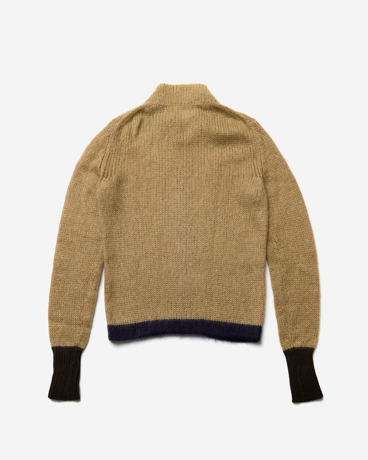 Knitted Zip-Up Sweater - Large