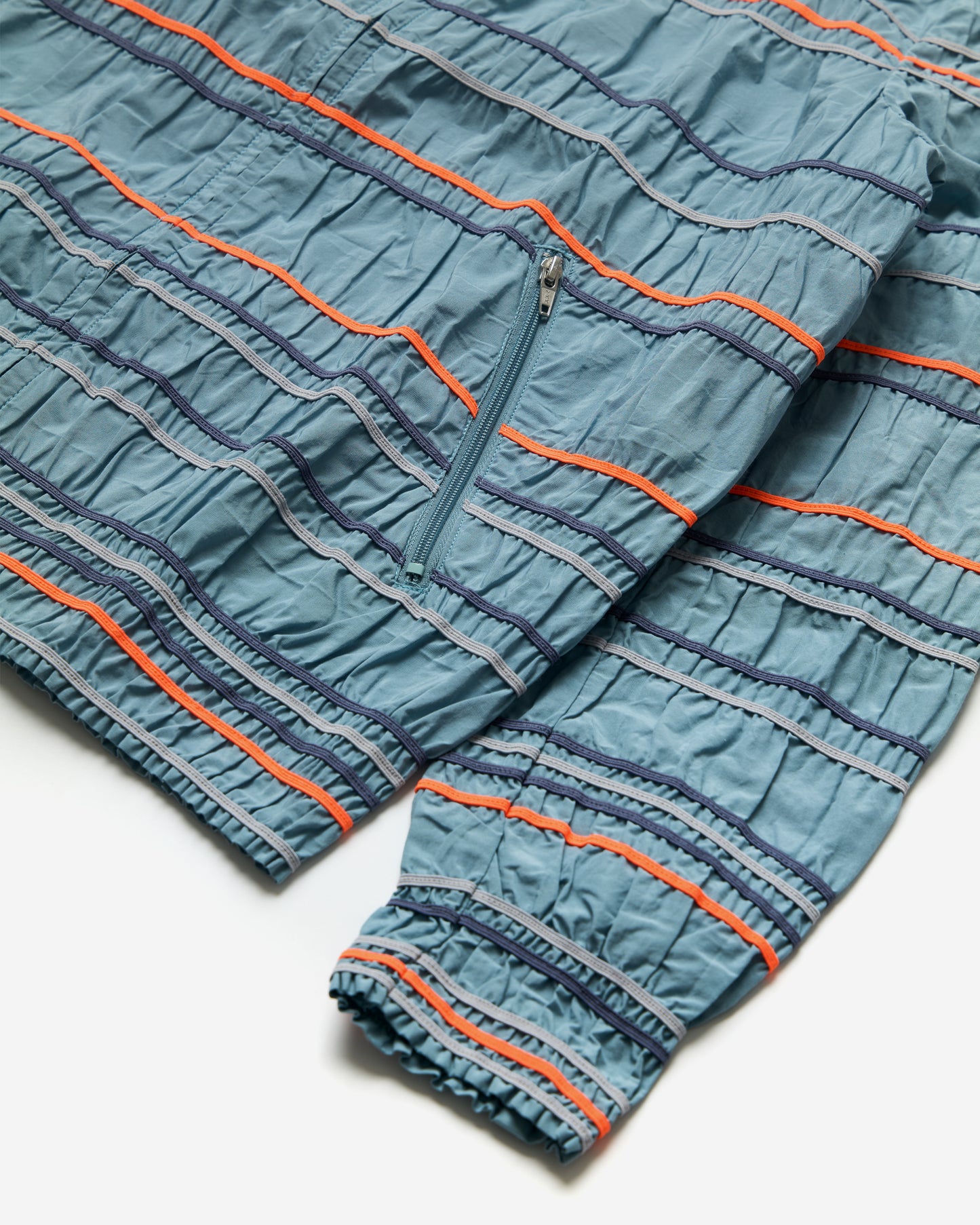 Striped Zip Up Jacket - Small