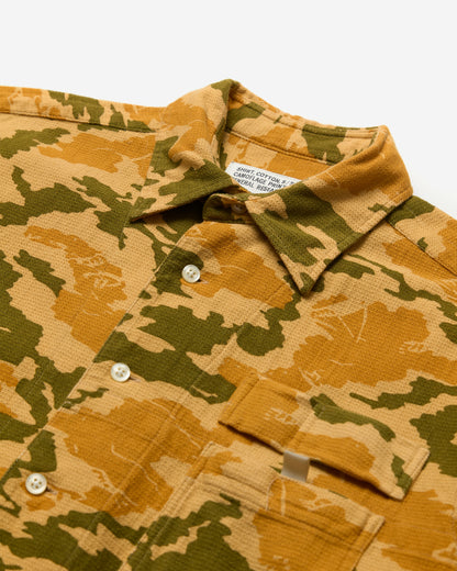 Short Sleeve Printed Camouflage Shirt