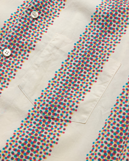 Dot Matrix Open Collar Shirt - Small