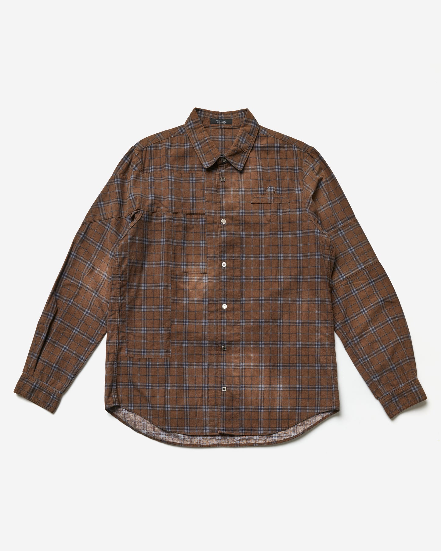 12aw Bleached Cut and Sew Shirt - Large
