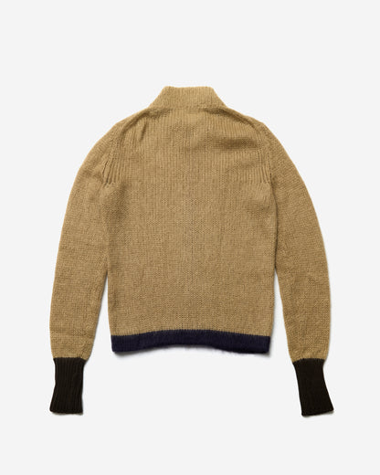 Knitted Zip-Up Sweater - Large