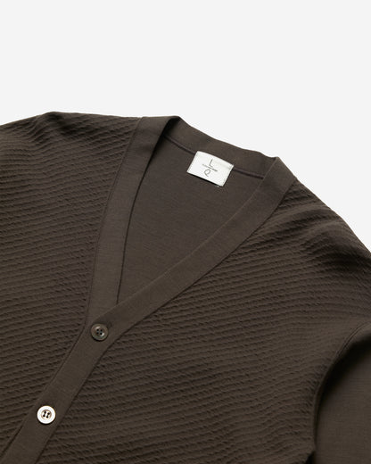 Wool V-Neck Cardigan - Large