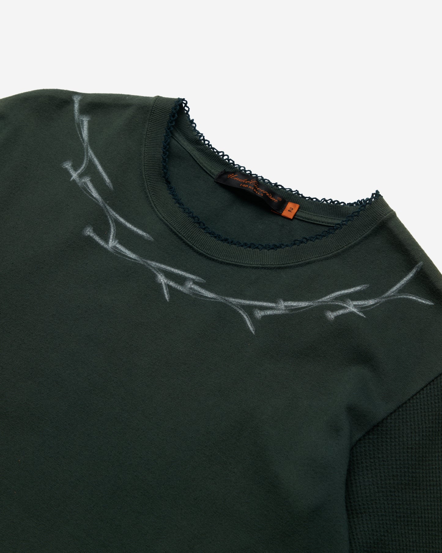 Waffle Switched Fabric Cut & Sew T-Shirt - Medium