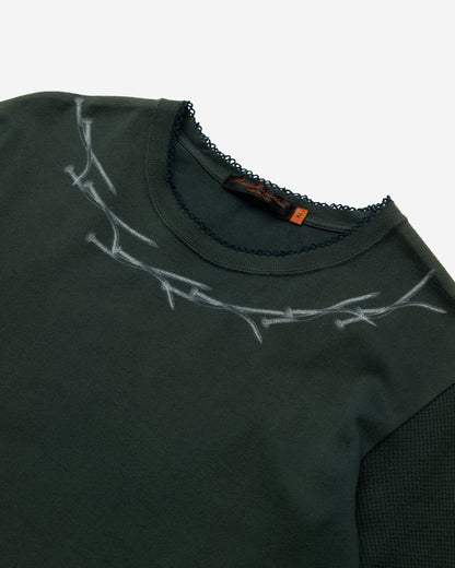 Waffle Switched Fabric Cut & Sew T-Shirt - Medium