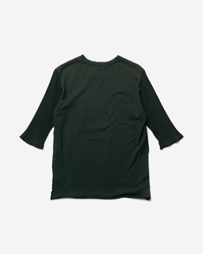 Waffle Switched Fabric Cut & Sew T-Shirt - Medium