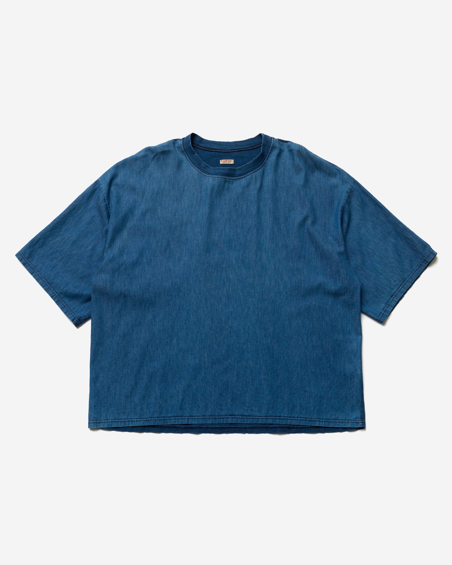 Indigo Multi Fabric Huge Tee - One Size
