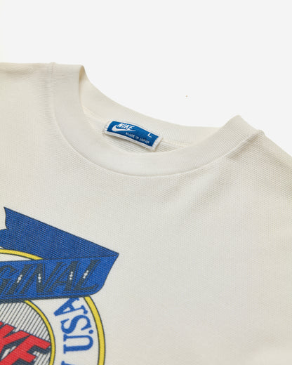 Vintage Waffle Knit Graphic T-Shirt - Large