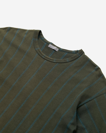 Embroidered Striped T-Shirt -  Large