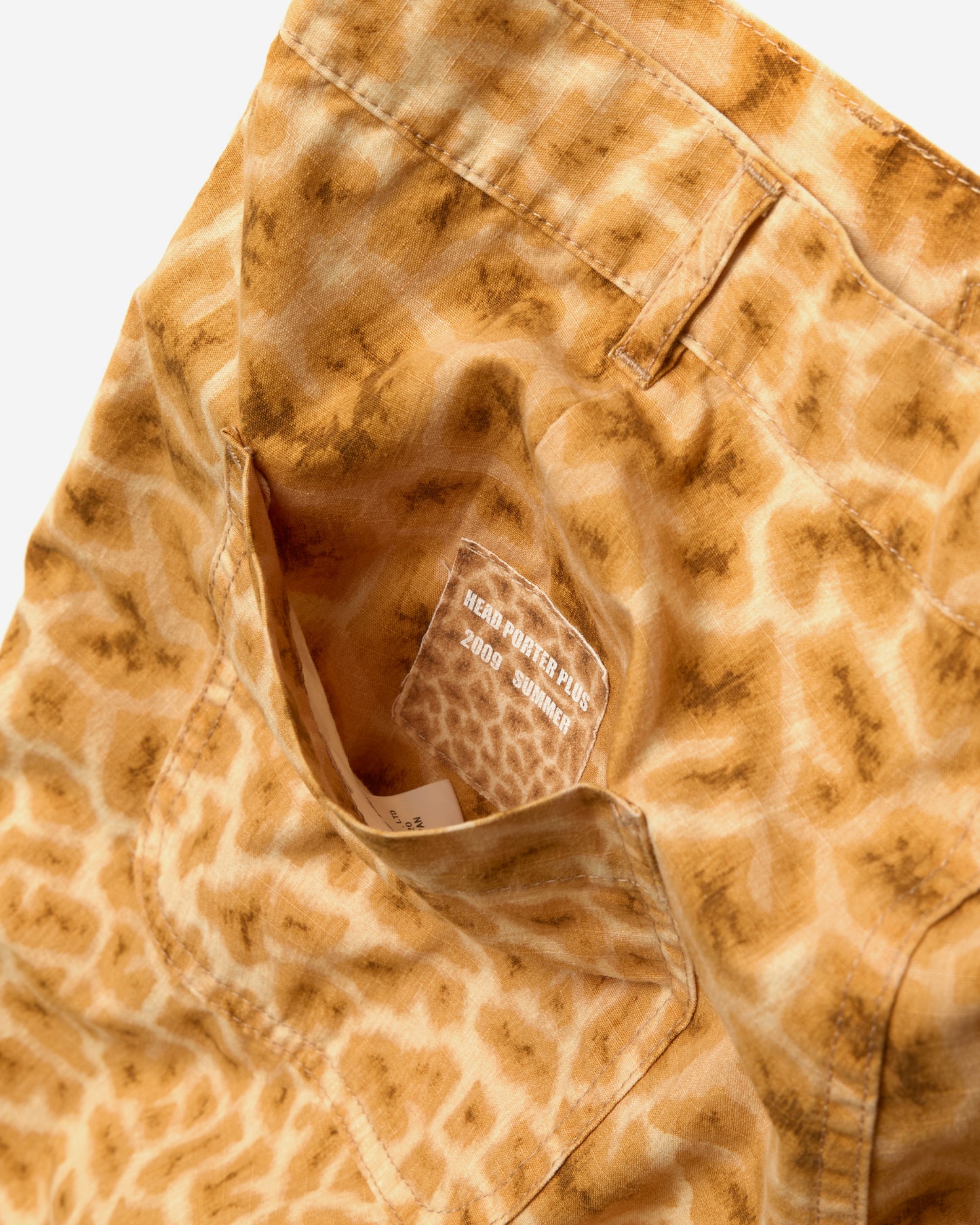 Giraffe Print Rip-Stop Shorts ss2009 - Medium