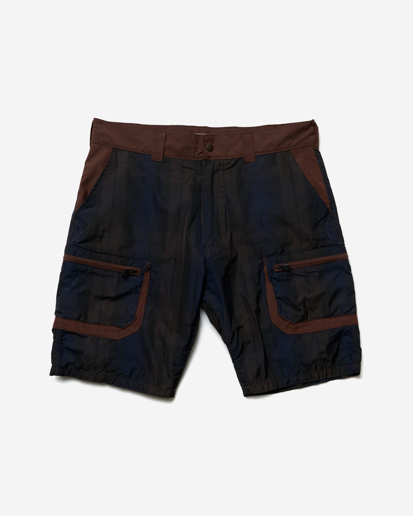 Plaid Cargo Shorts - Medium